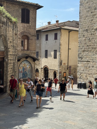 Hauptachse in San Gimignano 