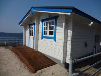 美容室ｍｅｒｉ 完成 ログハウスｂｉｇｂｏｘ山口田布施代理店 ピュアドリーム