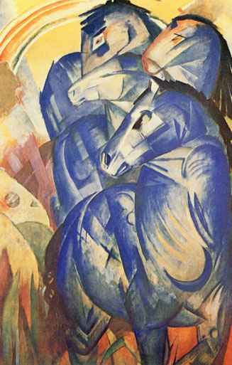 Franz Marc (1880-1916) • Turm der blauen Pferde (1913) • verschollen