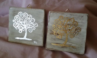 Quadri In Foglia D Oro Argento E Rame Lafarfallacreazioni Di Gogiatti Rossella