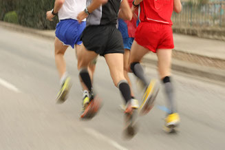 Triahtlon - Sportler beim Laufen