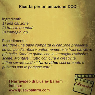 Ricetta per un'emozione DOC