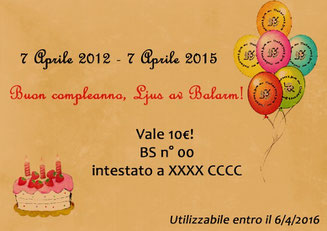 Compleanno LaB buono sconto da 10€