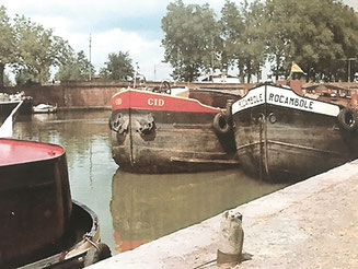 Le « Cid » et le « Rocambole », la flotte familiale fièrement amarrée et qui sera bientôt complétée par le « La Réole ».