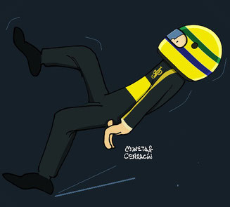 Ayrton Senna by Muneta & Cerracín