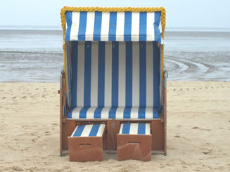 Cuxhaven Ferienwohnung günstig da der Strandkorb inklusive ist