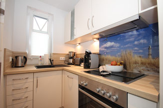 Küche Ferienwohnung Norddeich Lütje Möv