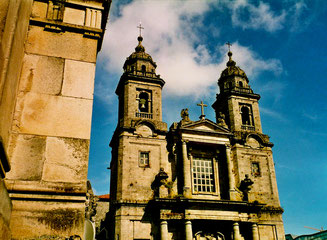 am Domplatz von Santiago