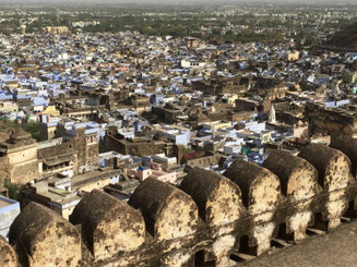 Bild: Blick vom Fort auf die Stadt Bundi in Rajasthan