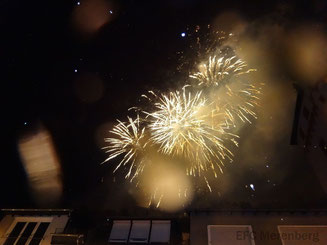 Das obligatorische Feuerwerk des Abends