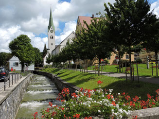 Der gezähmte Hausbach in Weiler.