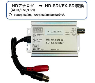 ATC2SDI01S; AHD,TVI→HD-SDI/EX-SDI(1080p30)変換コンバーター写真