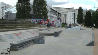 Skate à Rennes, streetpark de l'Arsenal