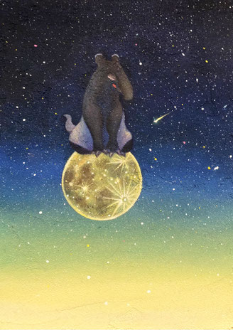 「Dreamer まどろみ」雲母壁面画 170×120mm/￥55,000(税込)