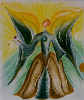 Bild: Engel der Zuversicht persönlich gemalt mit Pastellkreide
