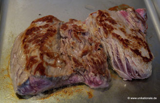 Steaks auf Teppanyaki
