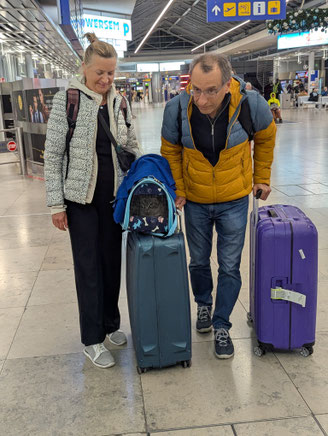 Ankunft am Flughafen