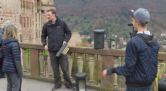 Großes Interesse der Touristen "am Dreh"