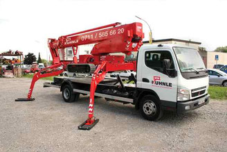 Gelenk-Teleskop-Arbeitsbühne auf LKW