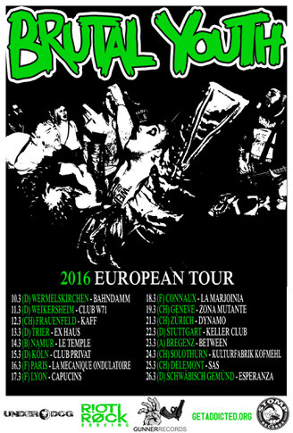 Brutal Youth Tourplakat