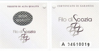 Filo di Scozia - Certificato di garanzia