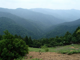 百里ヶ岳を越え