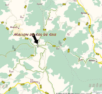 Carte 3 Randonnée nocturne La Piste Col de Crie