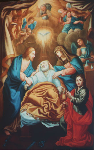 Santa Maria di Lota - La bonne mort de St Joseph - Saverio Farinole vers 1730 (Cliché ME Nigaglioni)
