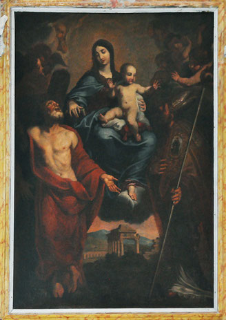 Omessa - Saint André et Saint Martin aux pieds de la Vierge à l'Enfant