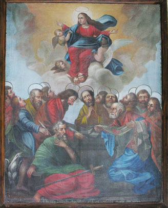 Lumio - Eglise de l'Assomption - Assomption de la Vierge en présence des apôtres - Dominique Desanti (1824-1892)