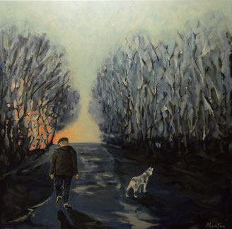 Autoportrait avec "le loup" (2016)