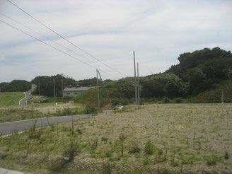 かまぼこ工場1棟。新たな工場建設は ないまま、土地整備は終了した。