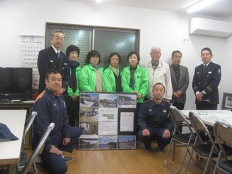 初日当番他：自治会館にて打ち合わせ 保土ケ谷消防署宮代署長も出席