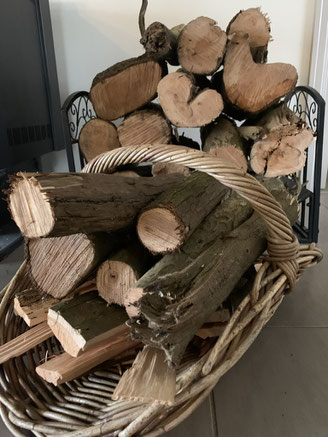 The wood is ready for the fire daily.