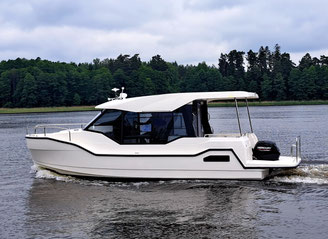 Hausboot SUNCAMER 30| 4+2 Kojen, 1 Schlafkabinen| ohne Führerschein
