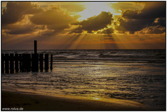 Wellenbrecher Nordsee#Sonnenuntergang#Roland Valter#rolva#Natur- Landschaftsfotografie