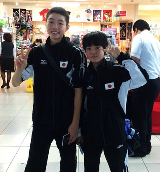 長崎県 平林霞選手と米田優選手