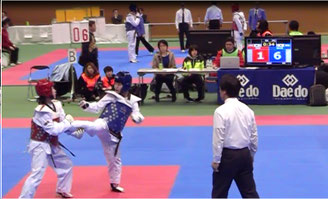 西村真利愛選手1回戦