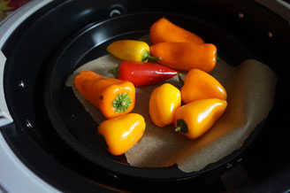 Rezept Frischkaese Dip | mit geroesteter Paprika und Knoblauch