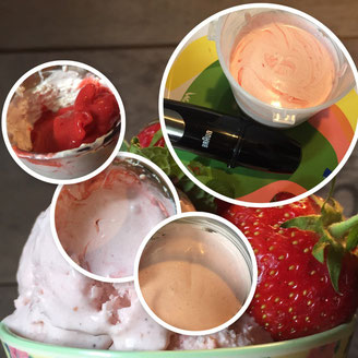 selbstgemachtes Ed von Schleck Eis - Erdbeereis