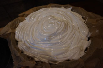 saftiger Rhabarber - Baiser - Kuchen - schnell und vanillig