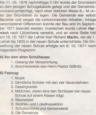 Bild: Wünschendorf Erzgebirge Schule Krauß