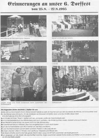Bild: Wünschendorf Erzgebirge Dorffest 1995