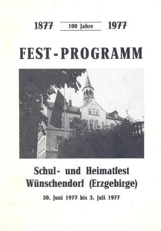 Bild: Wünschendorf Erzgebirge Programm Schulest 1977