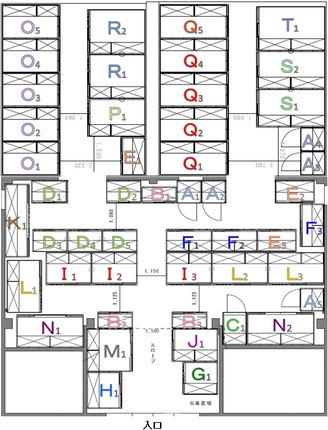 トランクルーム 配置図