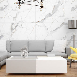 Calacatta Fliesen Marmor Optik XXL Format