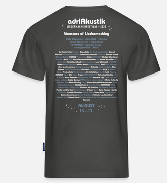 Shirt adriAkustik Liedermacherfestival 2024 Mmanufaktur
