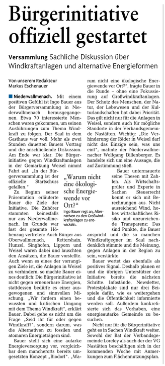 Rhein-Lahn-Zeitung v. 22.11.2014