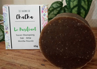 shampoing solide ortie sidr purifiant
