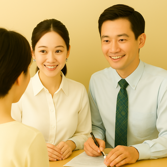 かすかべ車庫証明センター相談受付風景